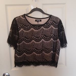 Lace crop top